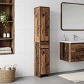 Badezimmerschrank Altholz 30 x 33 x 190 cm Holzwerkstoff