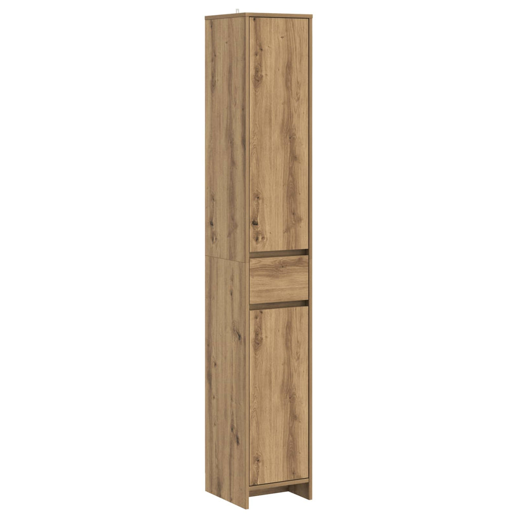 Badezimmerschrank Artisan-Eiche 30 x 33 x 190 cm Holzwerkstoff