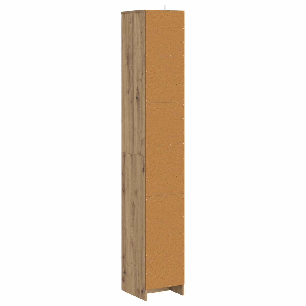 Badezimmerschrank Artisan-Eiche 30 x 33 x 190 cm Holzwerkstoff