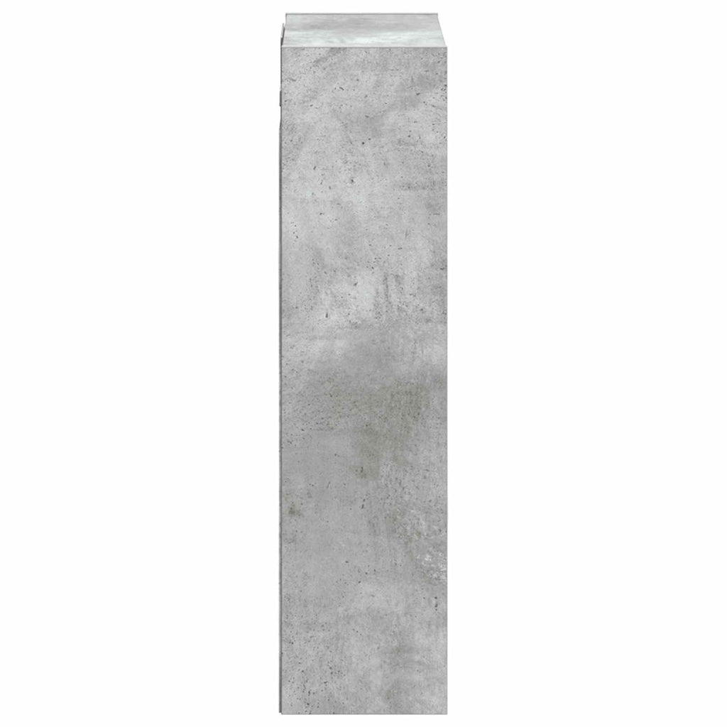 Wandmontierte Waschbecken-Vanität Betongrau 35 x 20 x 81 cm