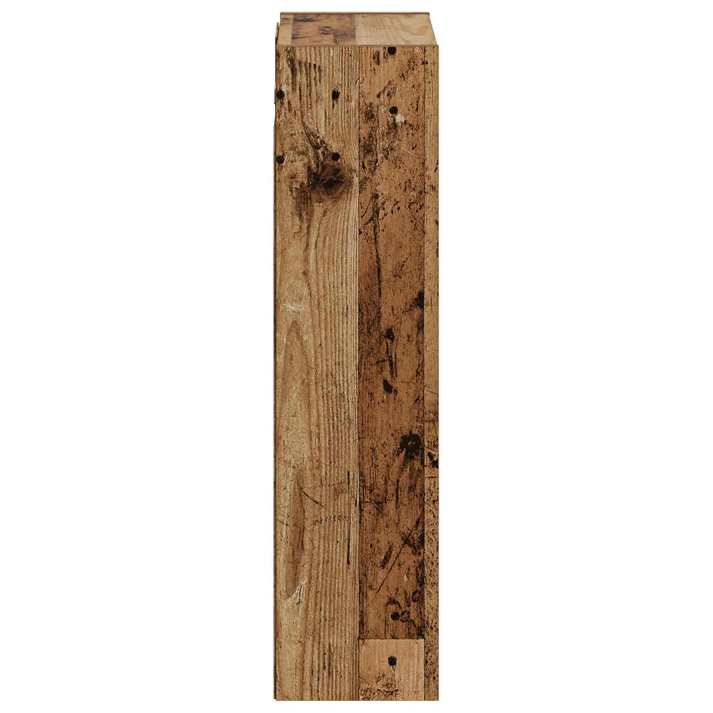 Wandmontierte Waschbecken-Vanität Altholz 35 x 20 x 81 cm