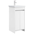 Badezimmerschrank mit Waschbecken Weiß 42 x 40 x 84,5 cm