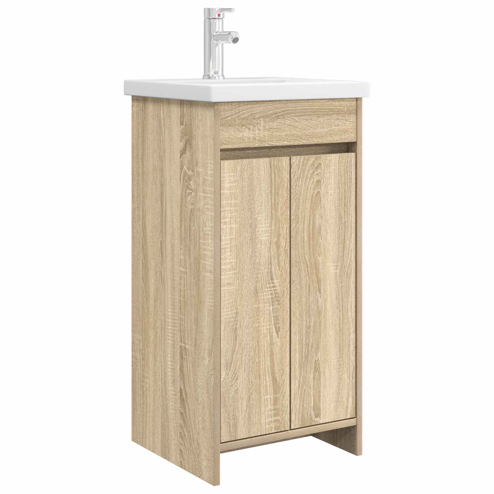 Badezimmerschrank mit Waschbecken Sonoma-Eiche
