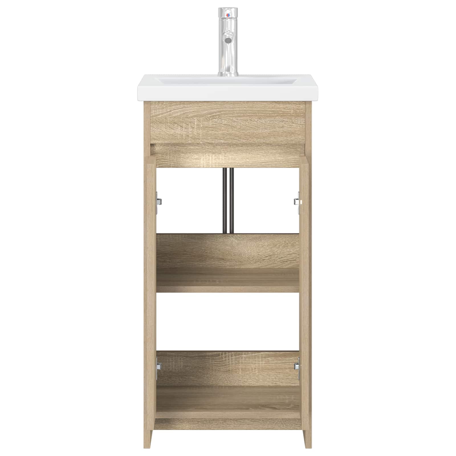 Badezimmerschrank mit Waschbecken Sonoma-Eiche