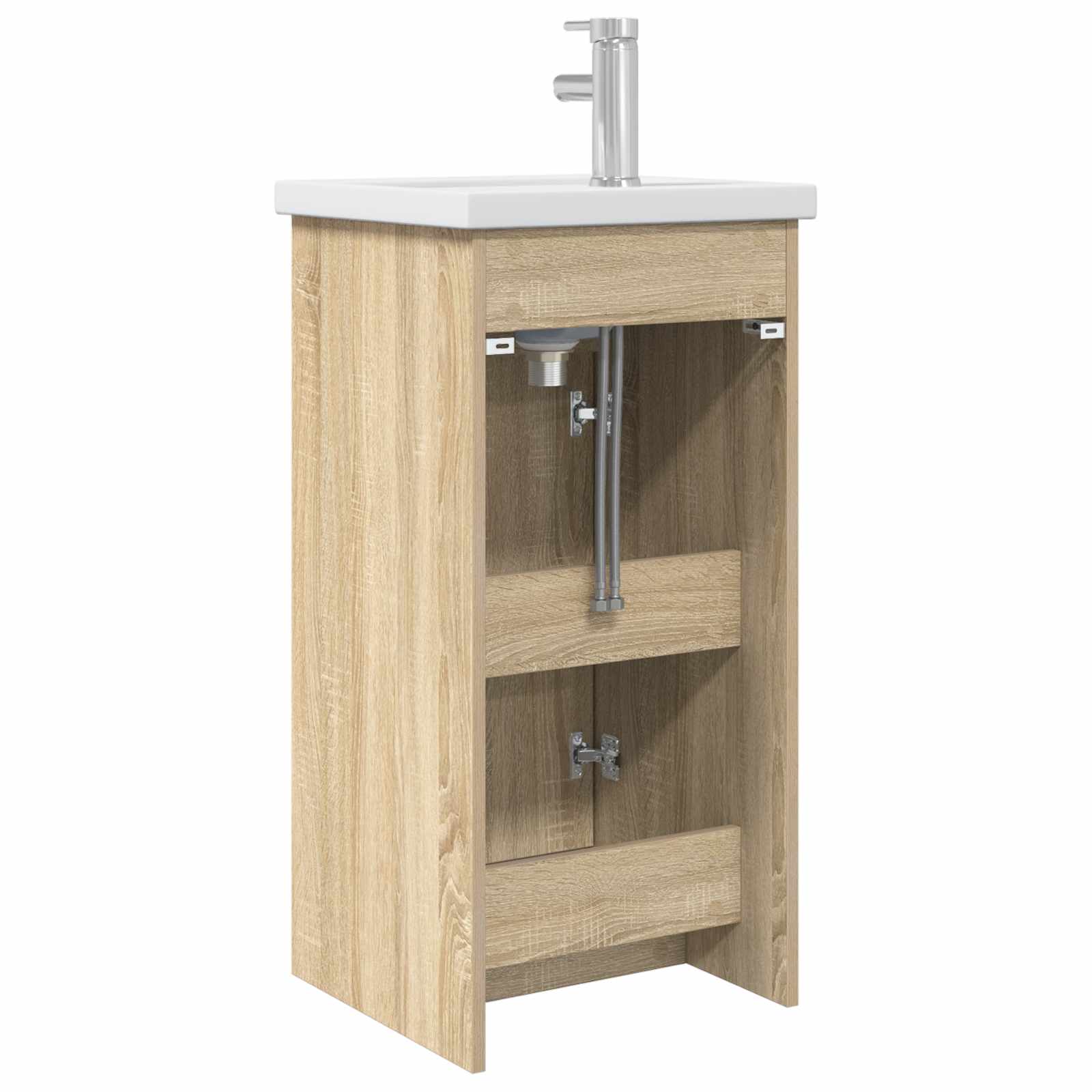 Badezimmerschrank mit Waschbecken Sonoma-Eiche