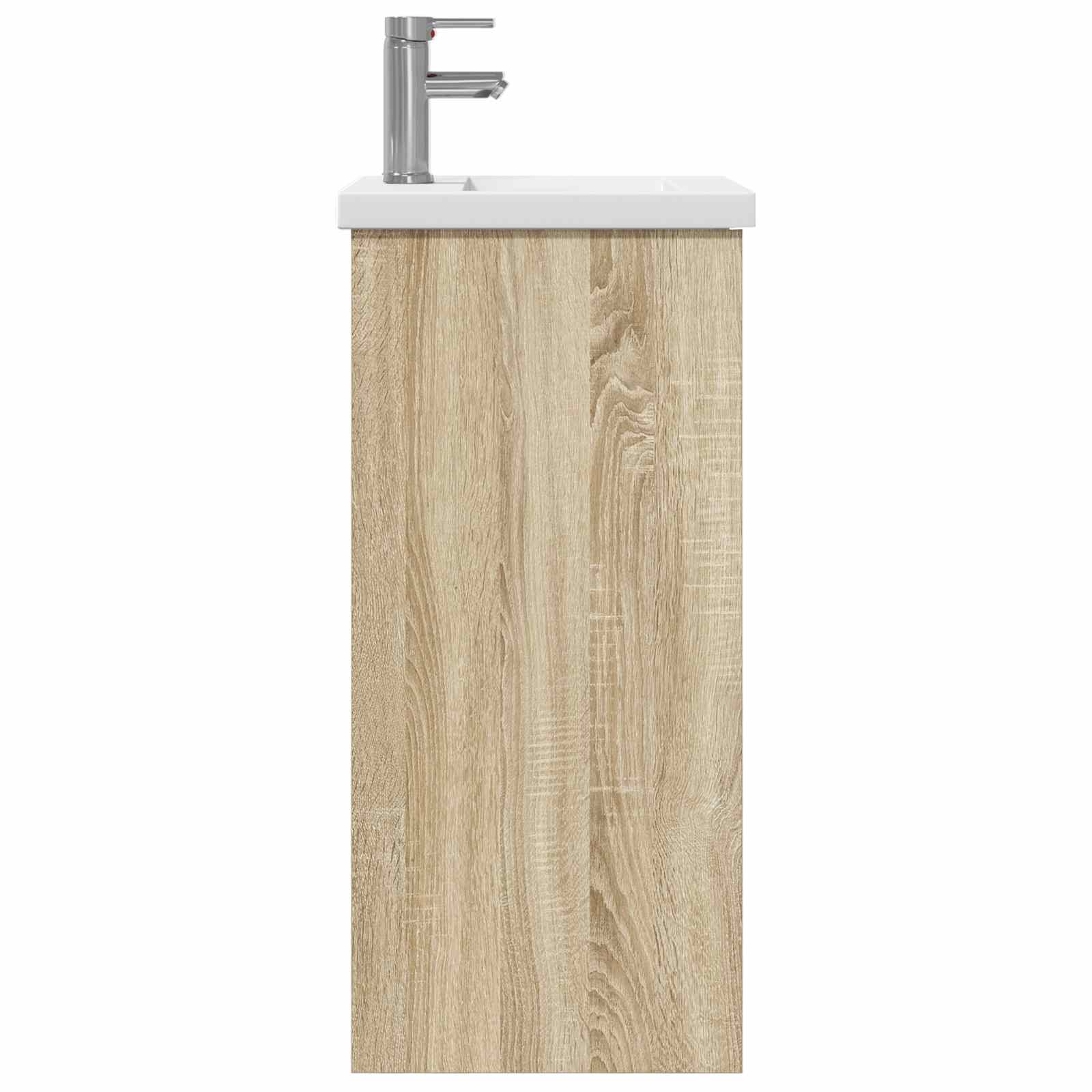 Badezimmerschrank mit Waschbecken Sonoma-Eiche