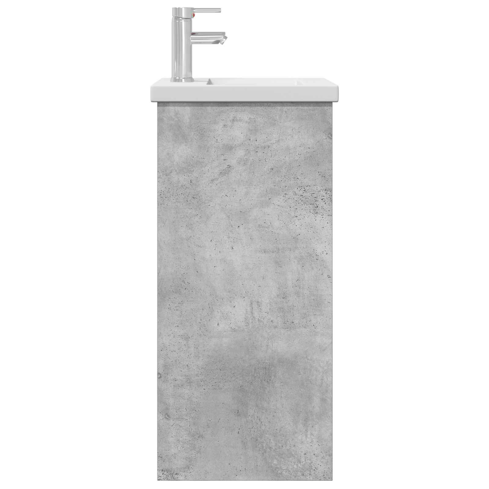 Badezimmerschrank mit Waschbecken Betongrau 42 x 40 x 84,5 cm