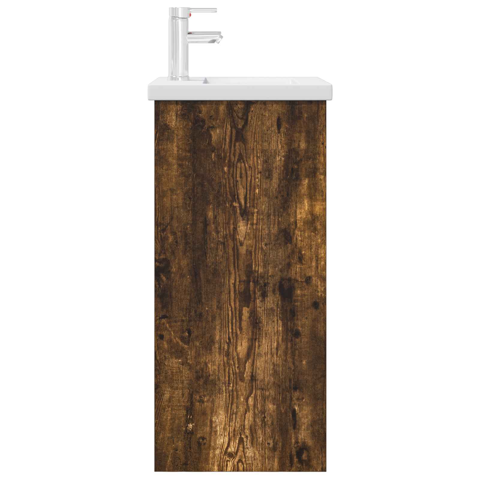 Badezimmerschrank mit Waschbecken Geräucherte Eiche