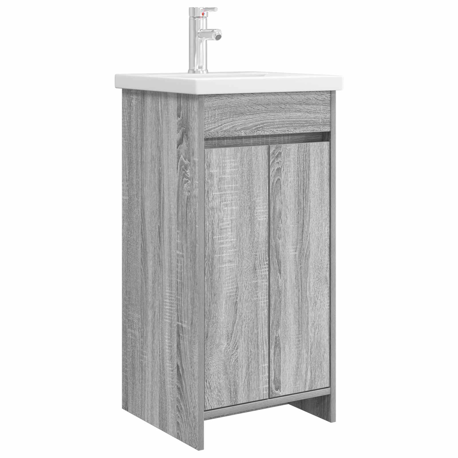 Badezimmerschrank mit Waschbecken Grau Sonoma 42 x 40 x 84,5 cm