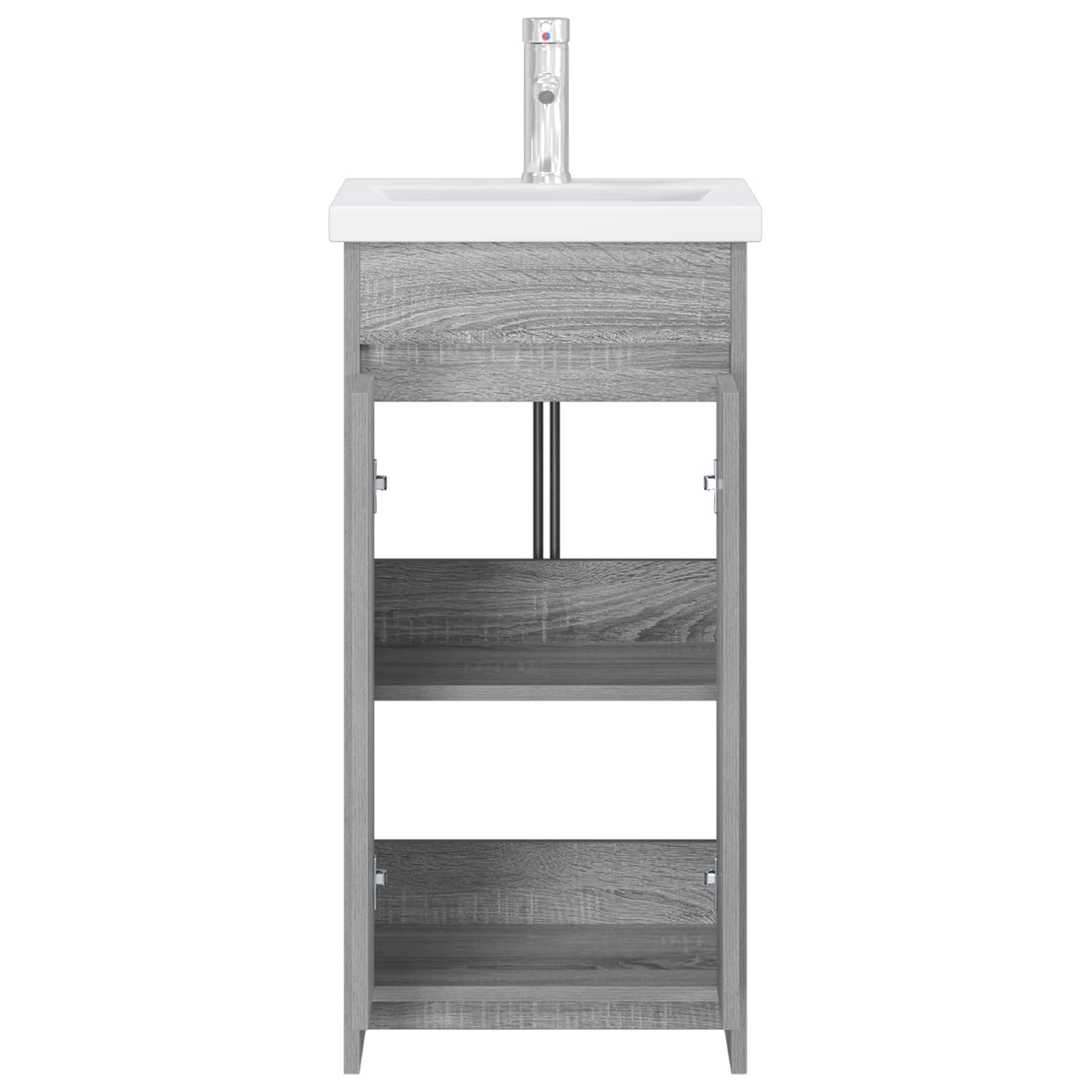 Badezimmerschrank mit Waschbecken Grau Sonoma 42 x 40 x 84,5 cm