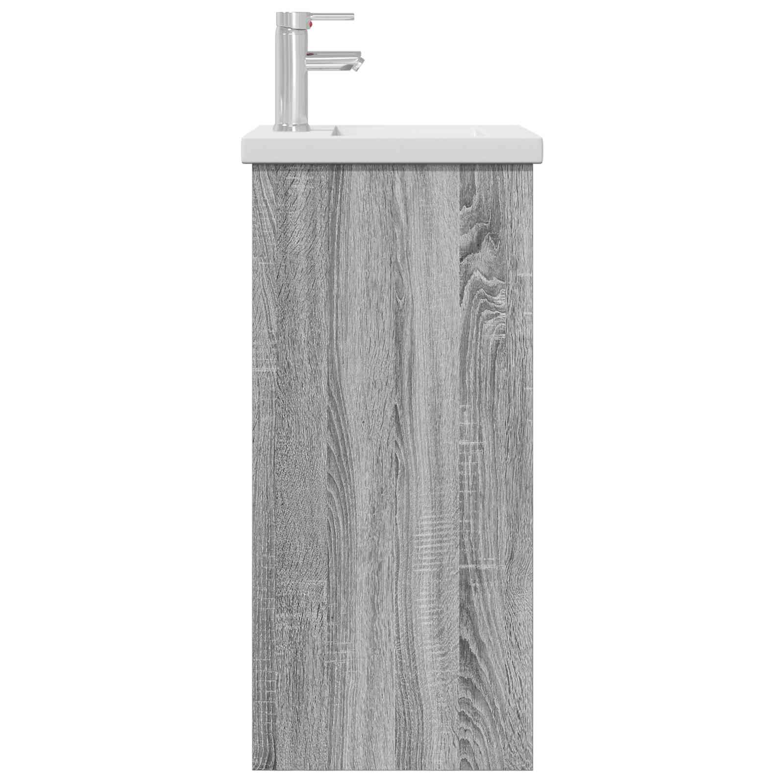 Badezimmerschrank mit Waschbecken Grau Sonoma 42 x 40 x 84,5 cm