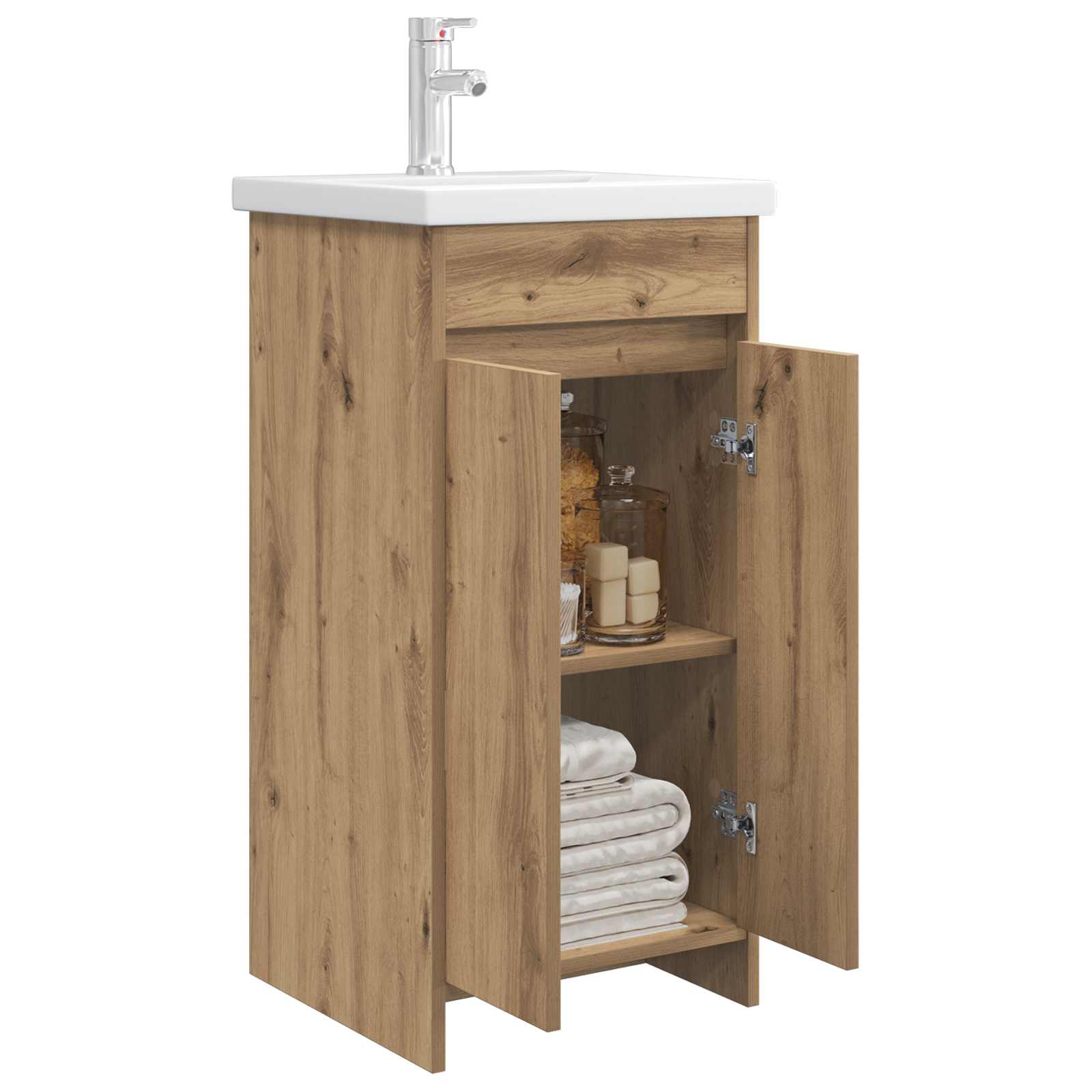 Badezimmerschrank mit Waschbecken Artisan-Eiche
