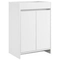 Badunterschrank Weiß 56 x 37,5 x 81 cm Holzwerkstoff