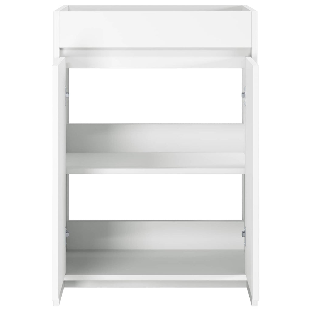 Badunterschrank Weiß 56 x 37,5 x 81 cm Holzwerkstoff