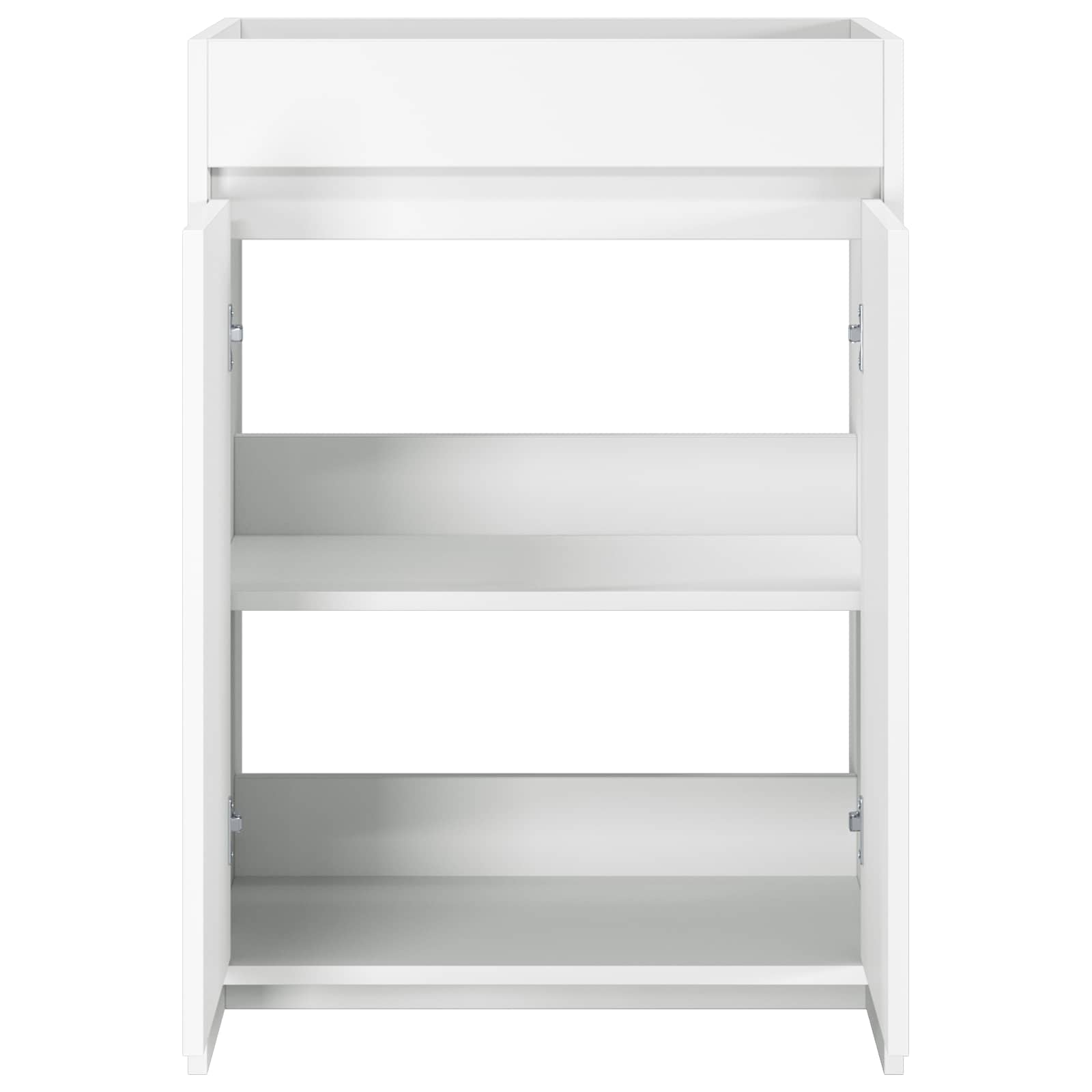 Badunterschrank Weiß 56 x 37,5 x 81 cm Holzwerkstoff