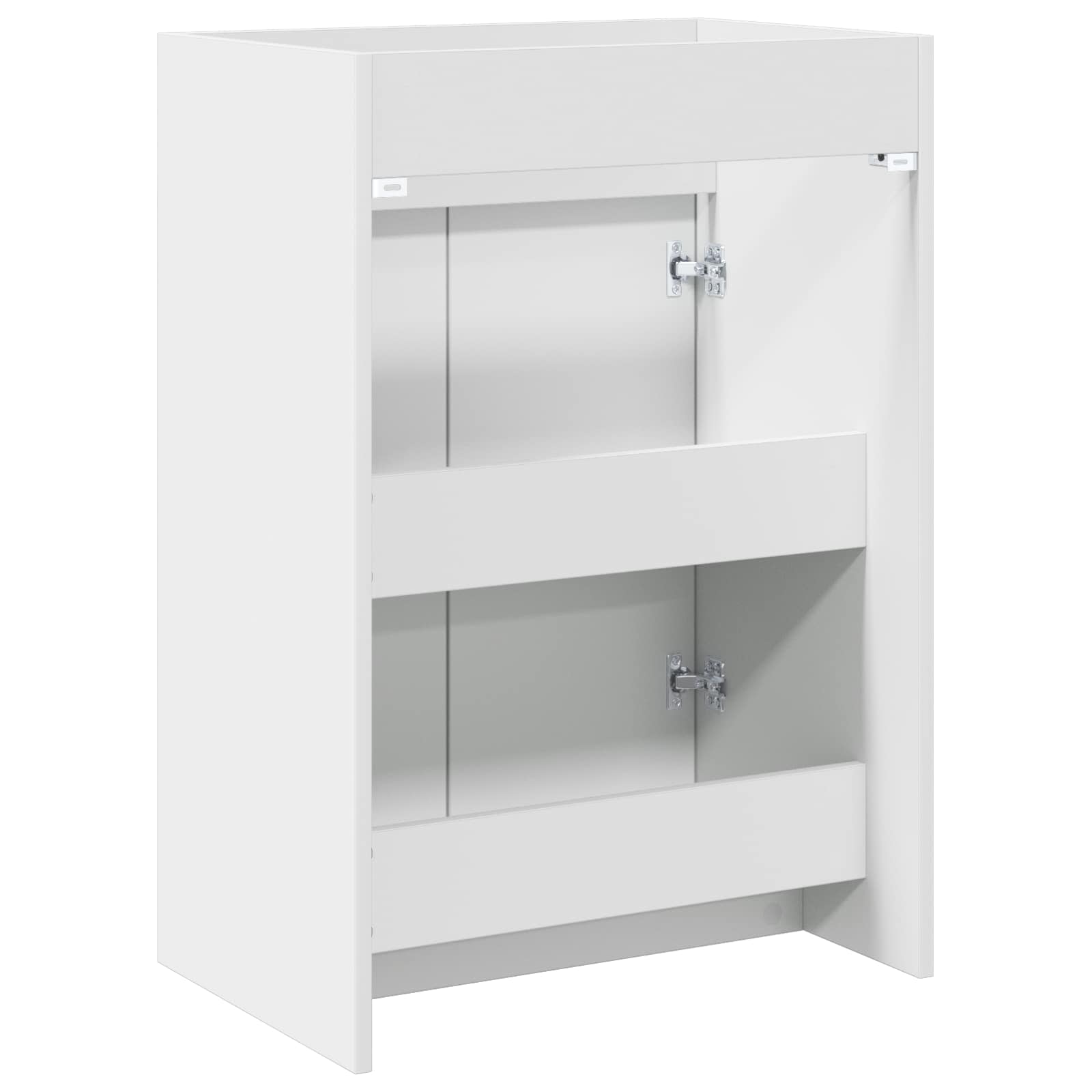 Badunterschrank Weiß 56 x 37,5 x 81 cm Holzwerkstoff