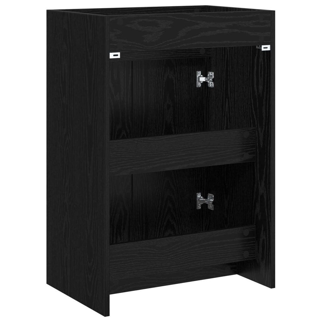 Badunterschrank Schwarze Eiche 56 x 37,5 x 81 cm Holzwerkstoff