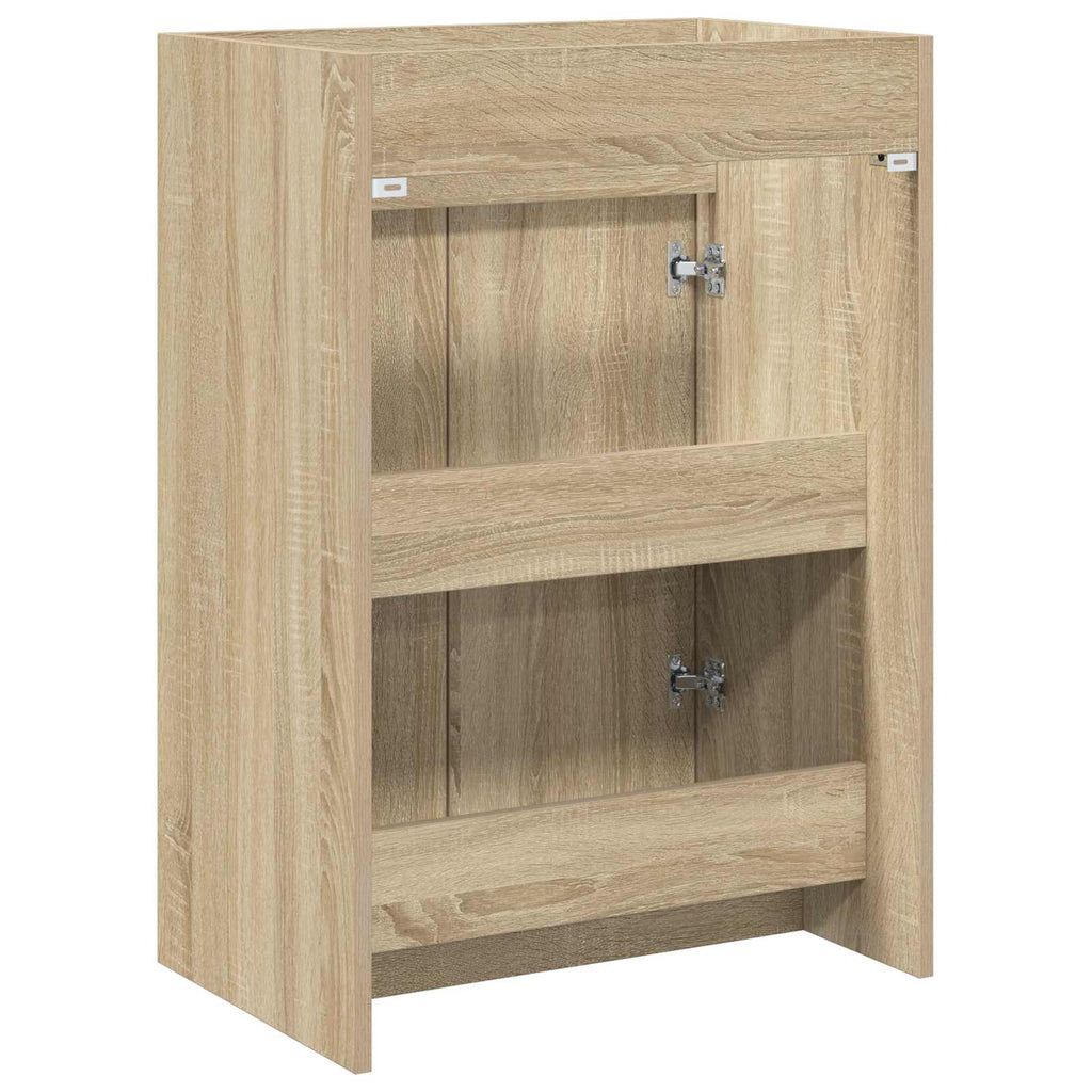 Badunterschrank Sonoma-Eiche 56 x 37,5 x 81 cm Holzwerkstoff