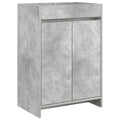 Badunterschrank Betongrau 56 x 37,5 x 81 cm Holzwerkstoff