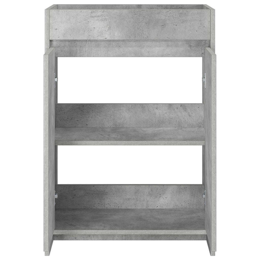 Badunterschrank Betongrau 56 x 37,5 x 81 cm Holzwerkstoff