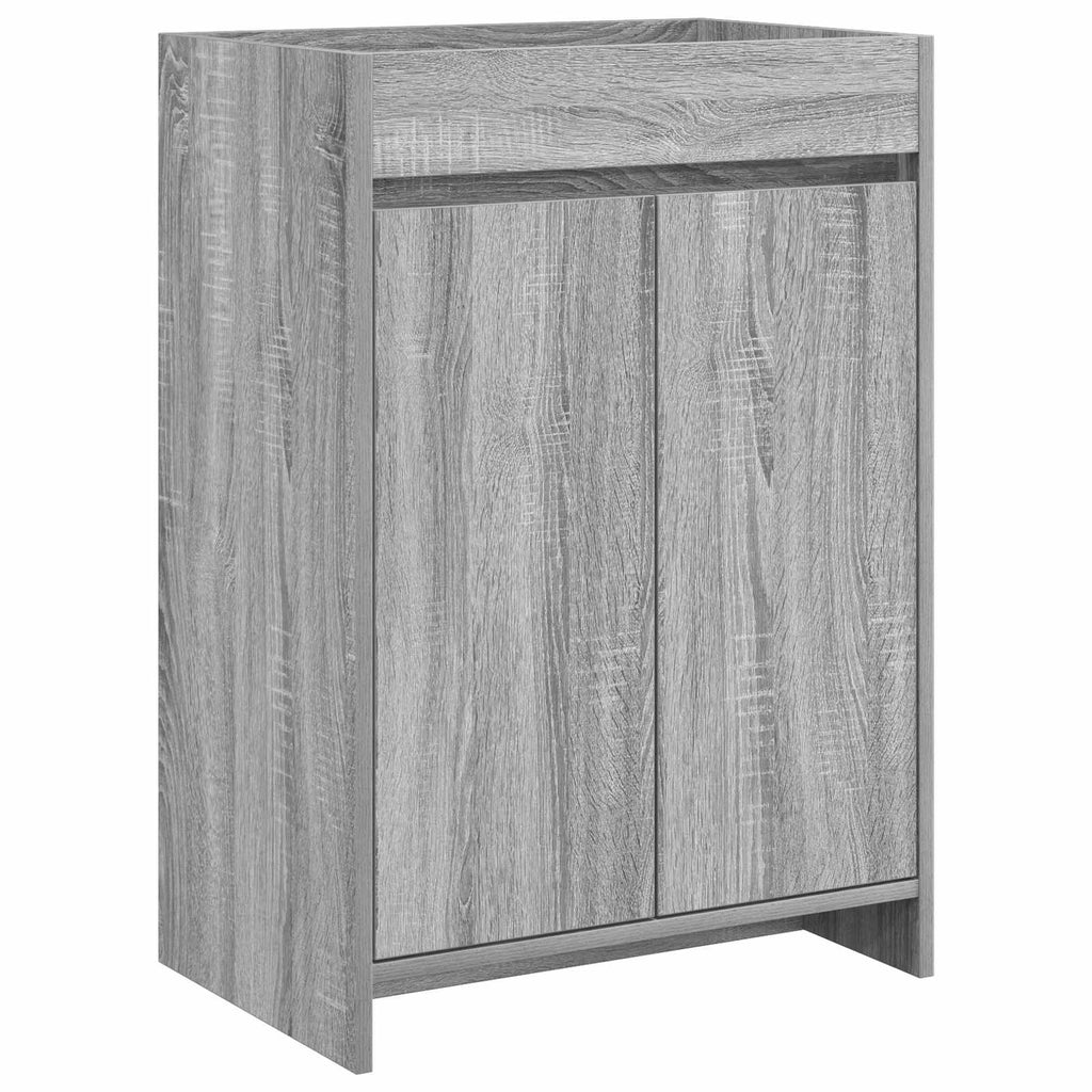 Badunterschrank Grau Sonoma 56 x 37,5 x 81 cm Holzwerkstoff