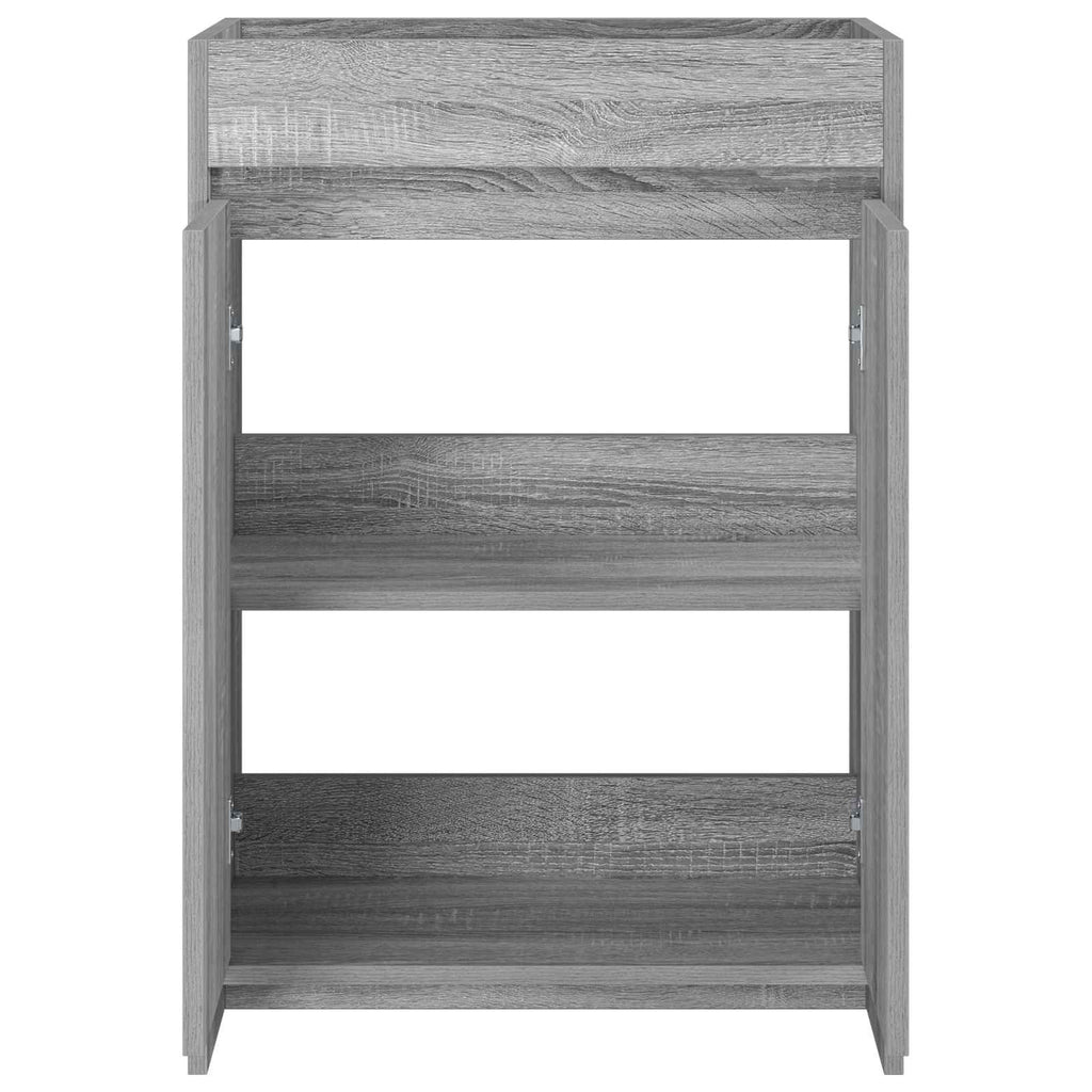 Badunterschrank Grau Sonoma 56 x 37,5 x 81 cm Holzwerkstoff