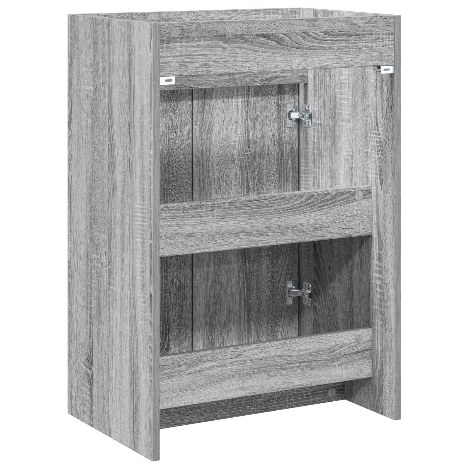 Badunterschrank Grau Sonoma 56 x 37,5 x 81 cm Holzwerkstoff