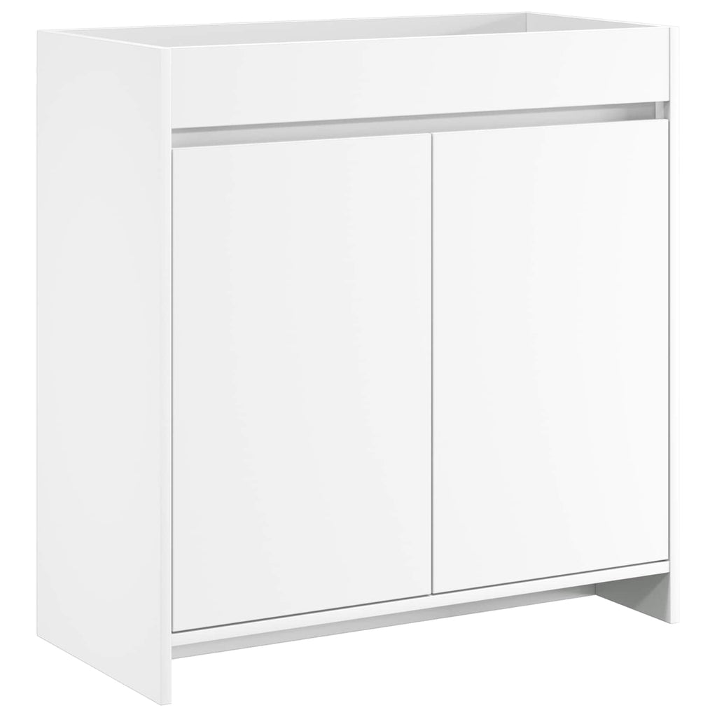 Badunterschrank Weiß 78,5 x 37,5 x 81 cm Holzwerkstoff
