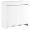 Badunterschrank Weiß 78,5 x 37,5 x 81 cm Holzwerkstoff