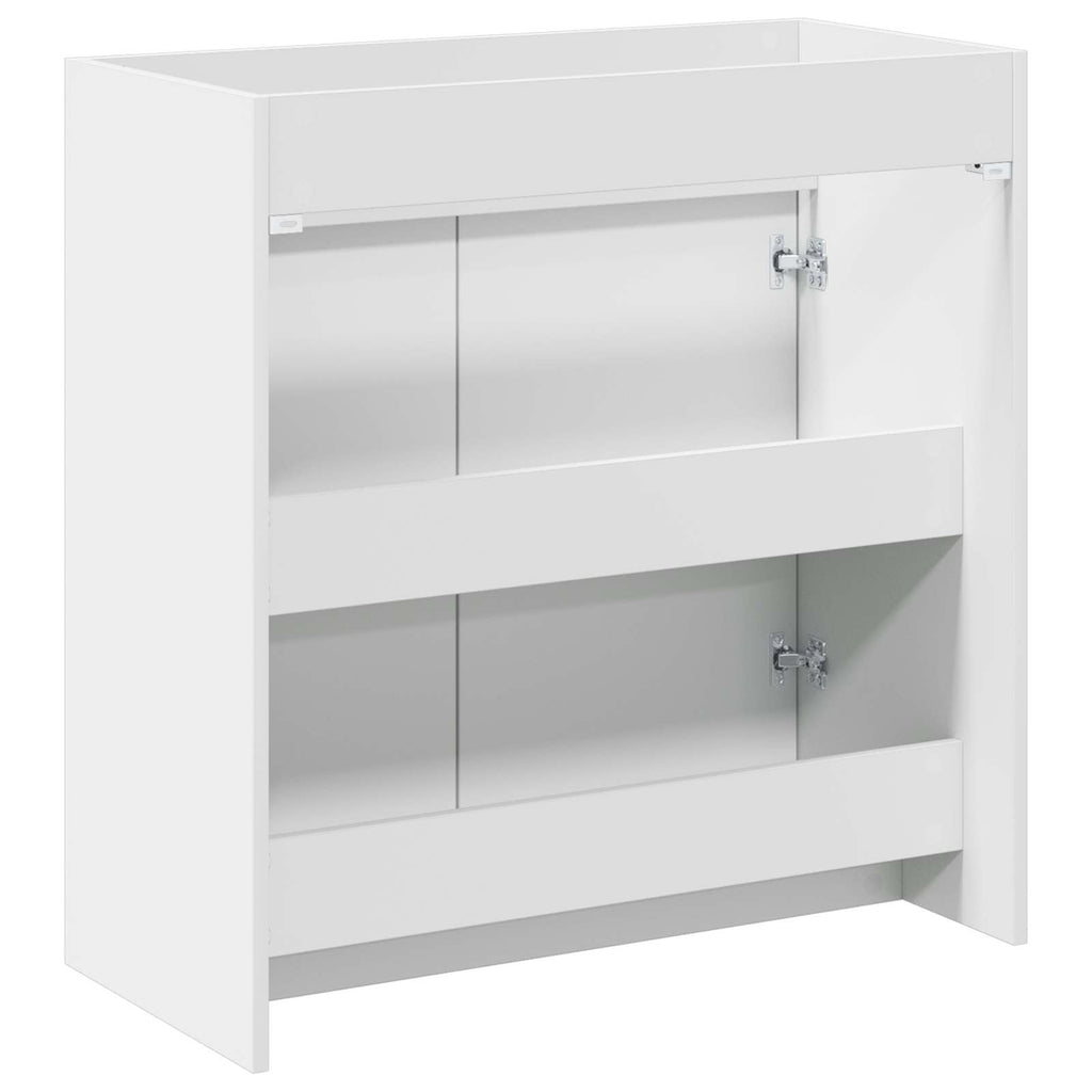 Badunterschrank Weiß 78,5 x 37,5 x 81 cm Holzwerkstoff