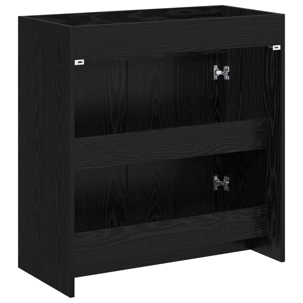 Badunterschrank Schwarze Eiche 78,5 x 37,5 x 81 cm
