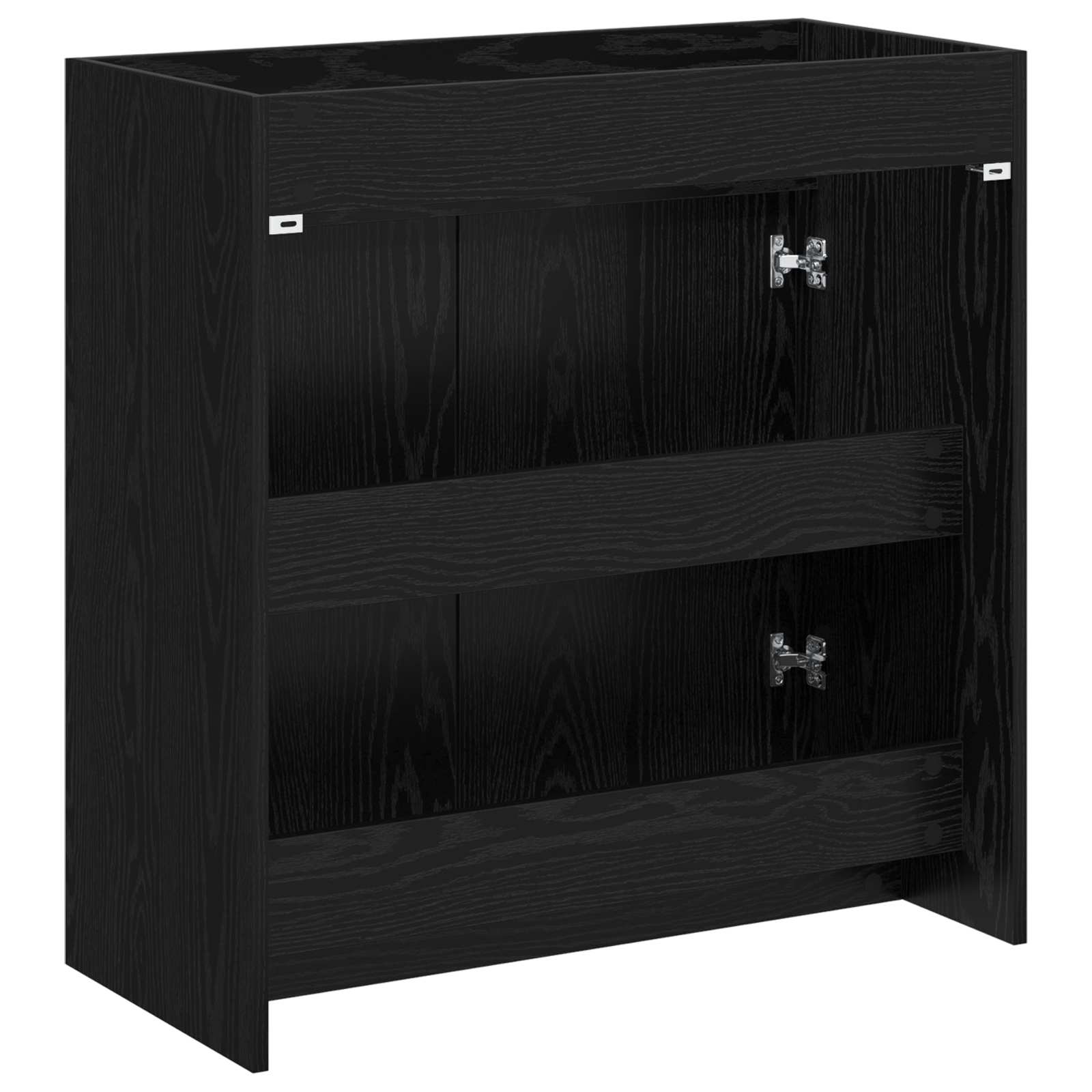 Badunterschrank Schwarze Eiche 78,5 x 37,5 x 81 cm