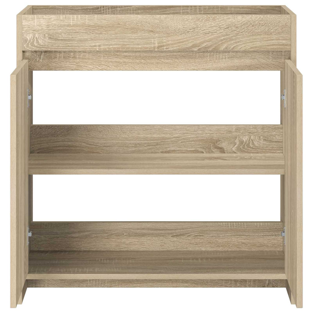 Badunterschrank Sonoma-Eiche 78,5 x 37,5 x 81 cm Holzwerkstoff