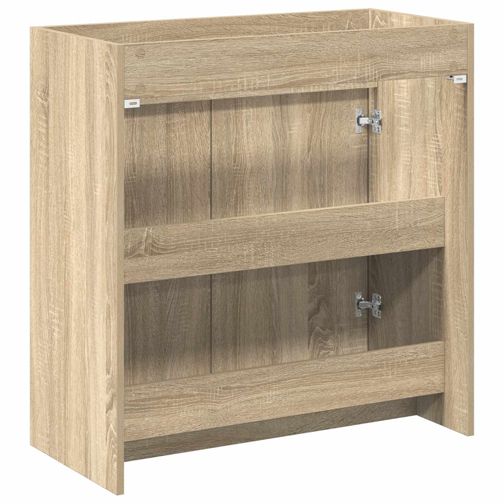 Badunterschrank Sonoma-Eiche 78,5 x 37,5 x 81 cm Holzwerkstoff