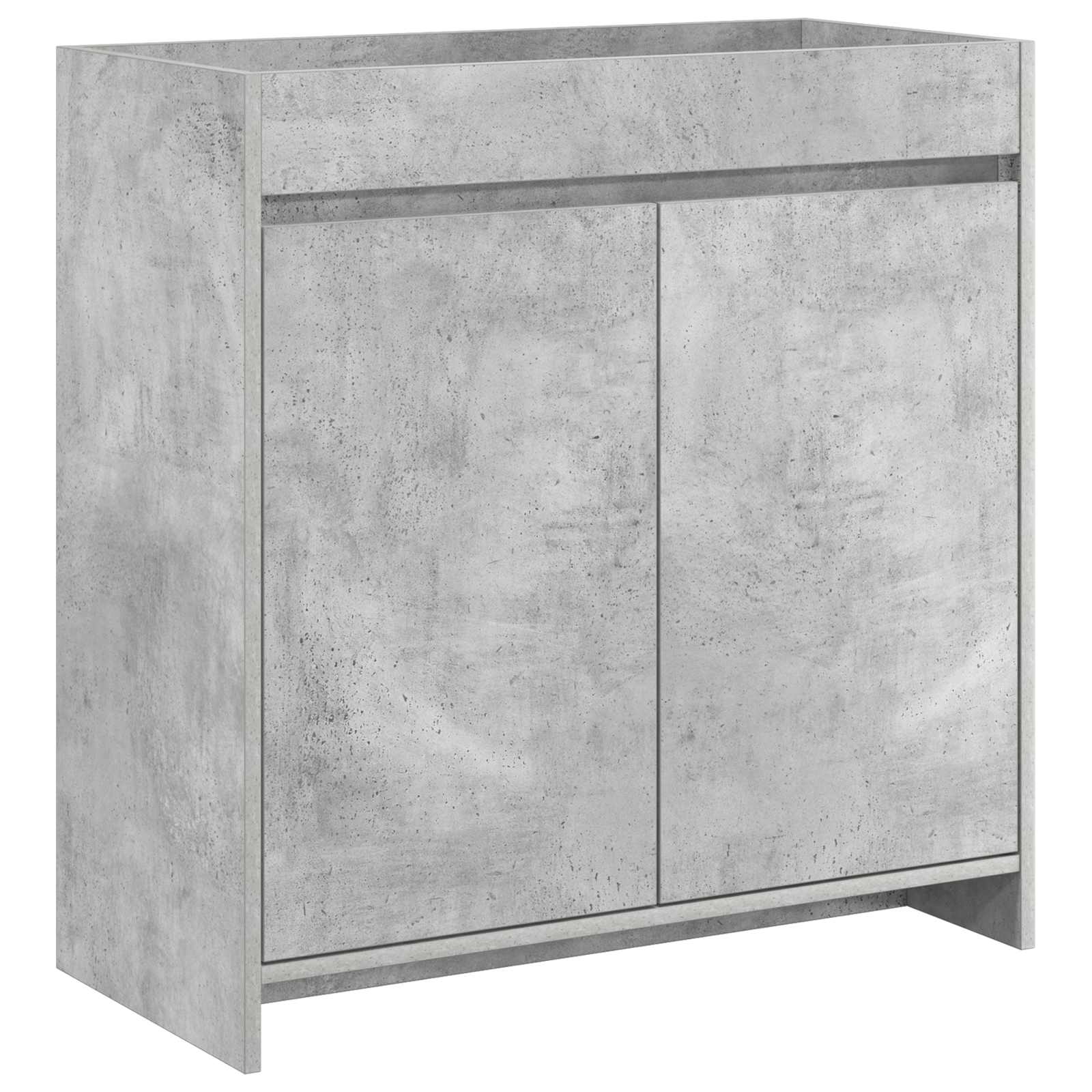Badunterschrank Betongrau 78,5 x 37,5 x 81 cm Holzwerkstoff
