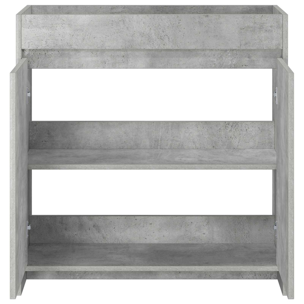Badunterschrank Betongrau 78,5 x 37,5 x 81 cm Holzwerkstoff