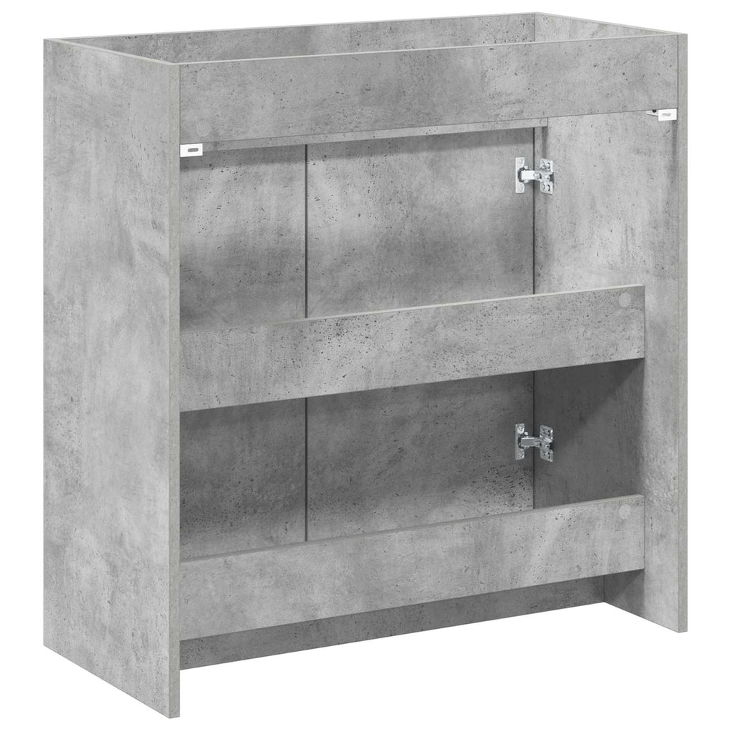 Badunterschrank Betongrau 78,5 x 37,5 x 81 cm Holzwerkstoff