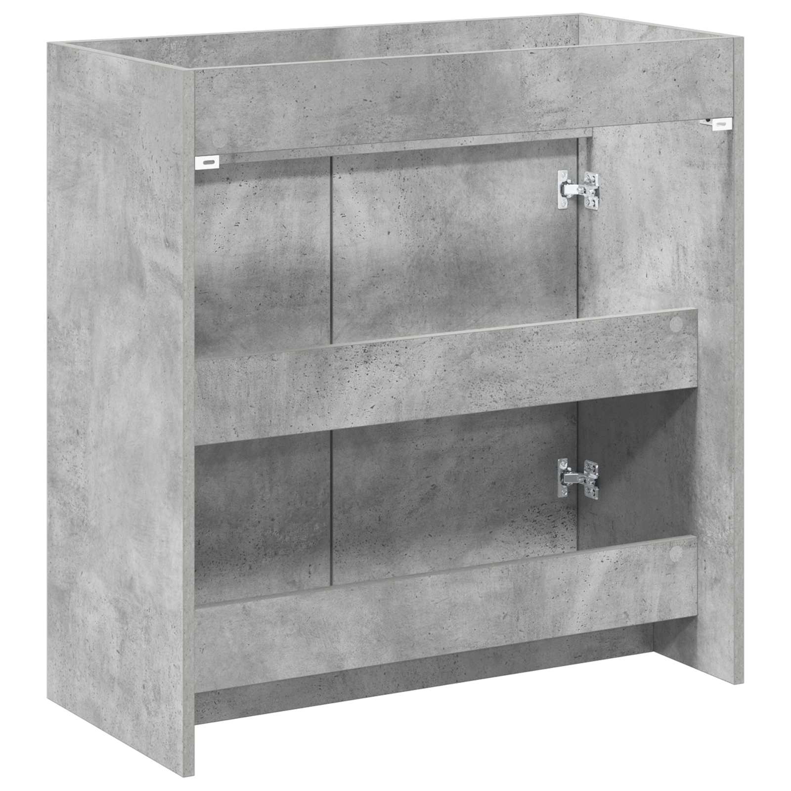 Badunterschrank Betongrau 78,5 x 37,5 x 81 cm Holzwerkstoff