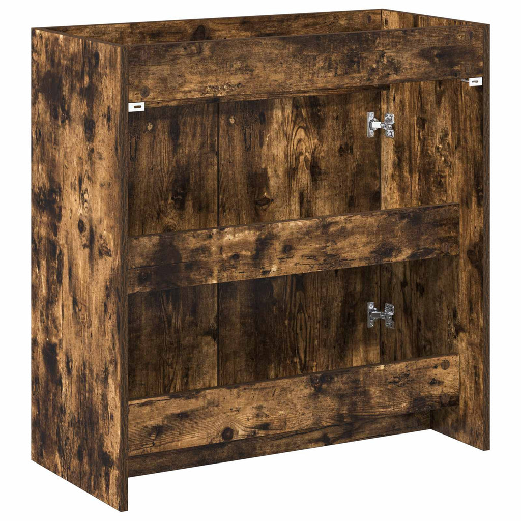 Badunterschrank Geräucherte Eiche 78,5 x 37,5 x 81 cm