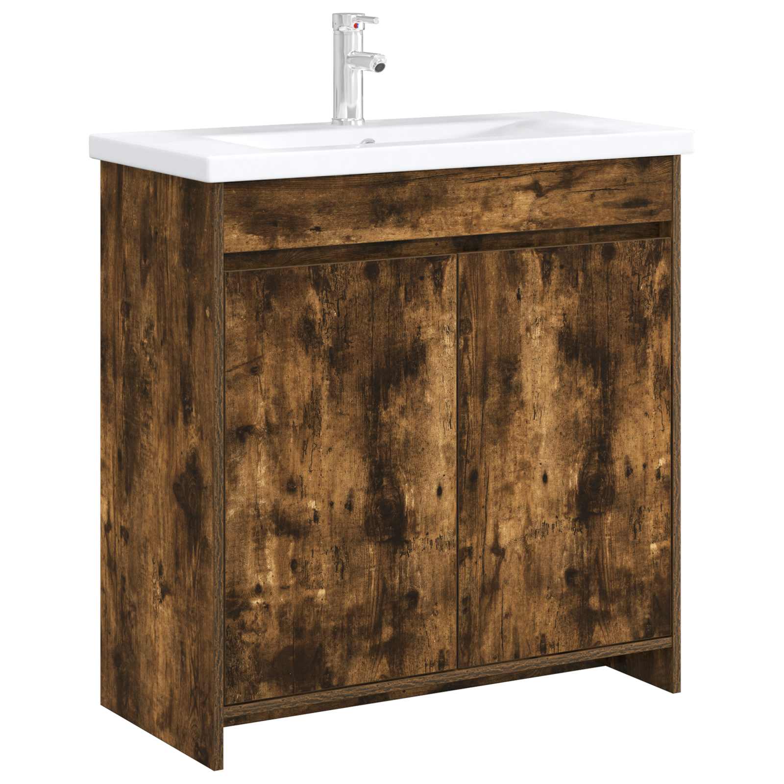 Badunterschrank Geräucherte Eiche 78,5 x 37,5 x 81 cm