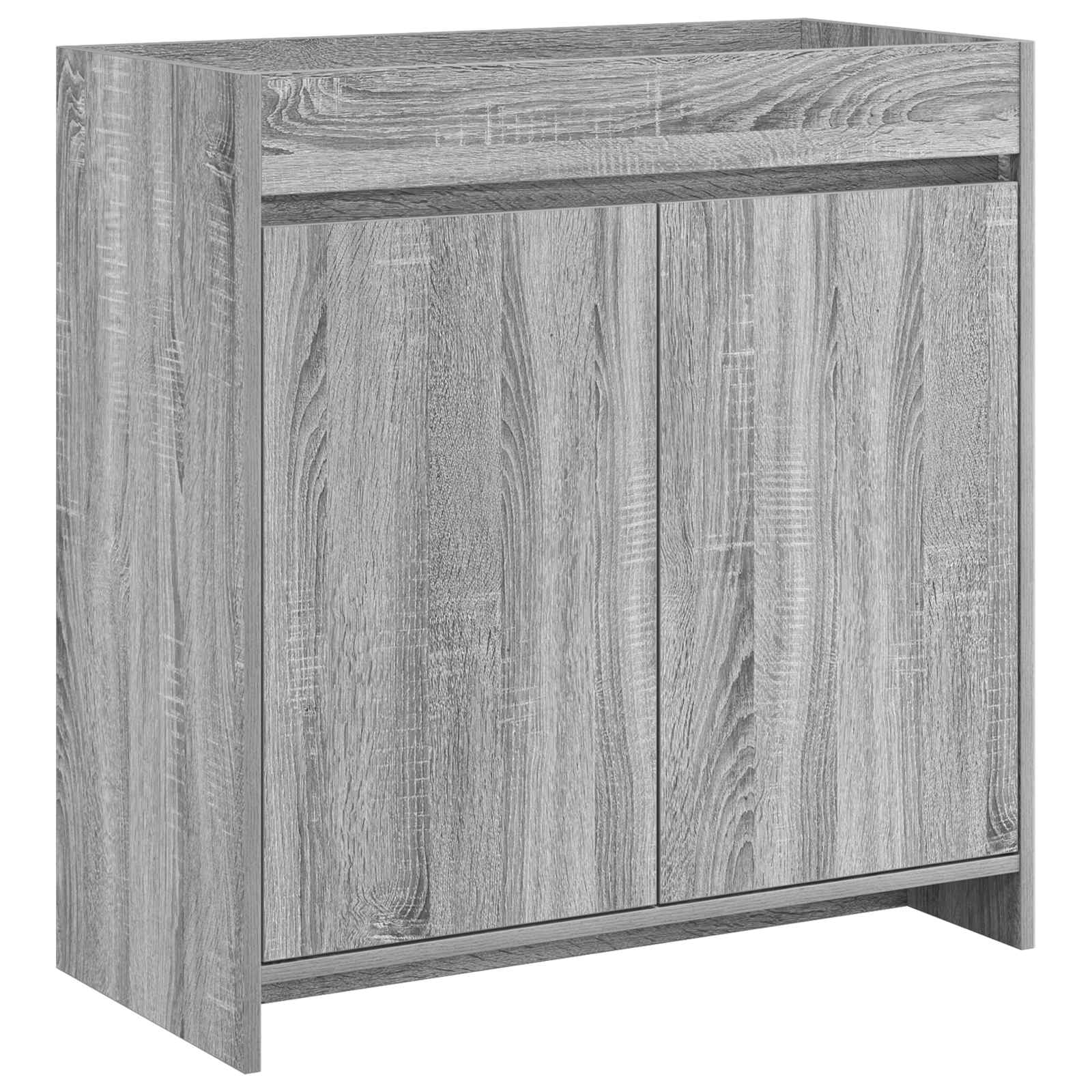 Badunterschrank Grau Sonoma 78,5 x 37,5 x 81 cm Holzwerkstoff