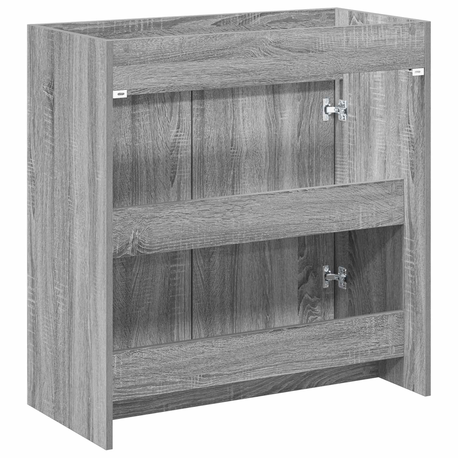 Badunterschrank Grau Sonoma 78,5 x 37,5 x 81 cm Holzwerkstoff
