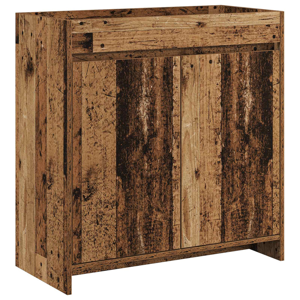Badunterschrank Altholz 78,5 x 37,5 x 81 cm Holzwerkstoff