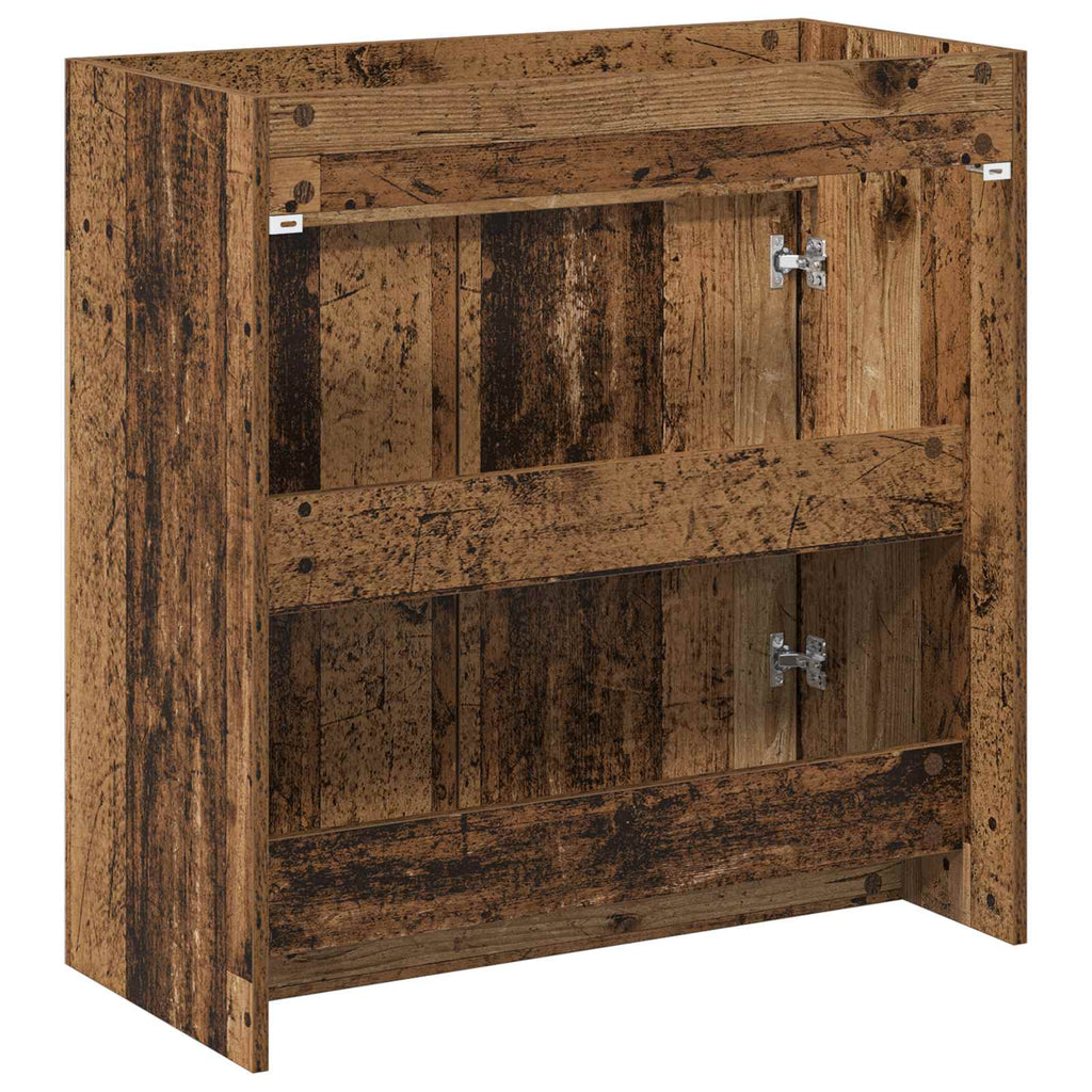 Badunterschrank Altholz 78,5 x 37,5 x 81 cm Holzwerkstoff