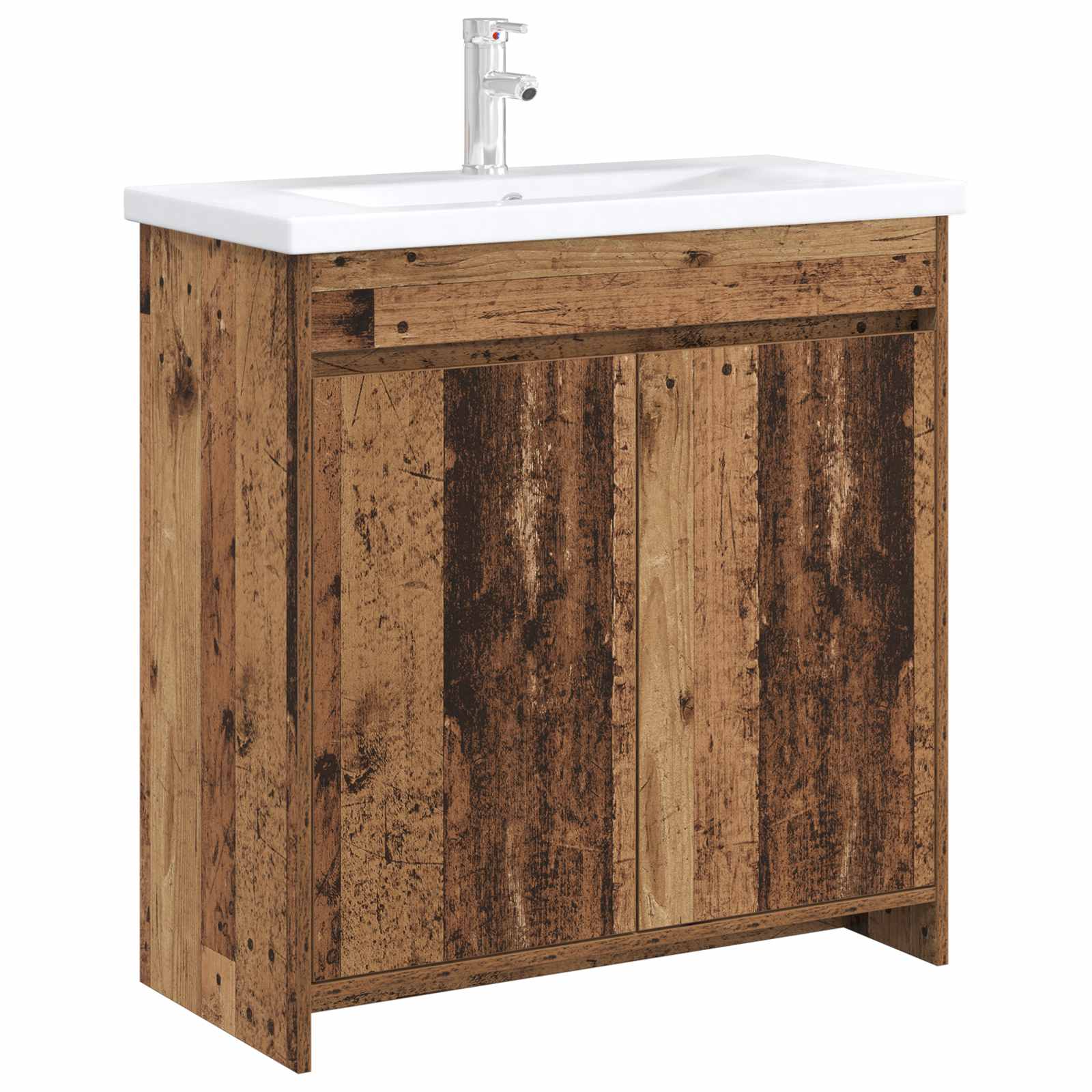 Badunterschrank Altholz 78,5 x 37,5 x 81 cm Holzwerkstoff