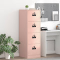 Aktenschrank 2 pcs Rosa 44 x 50 x 139 cm Kaltgewalzter Stahl