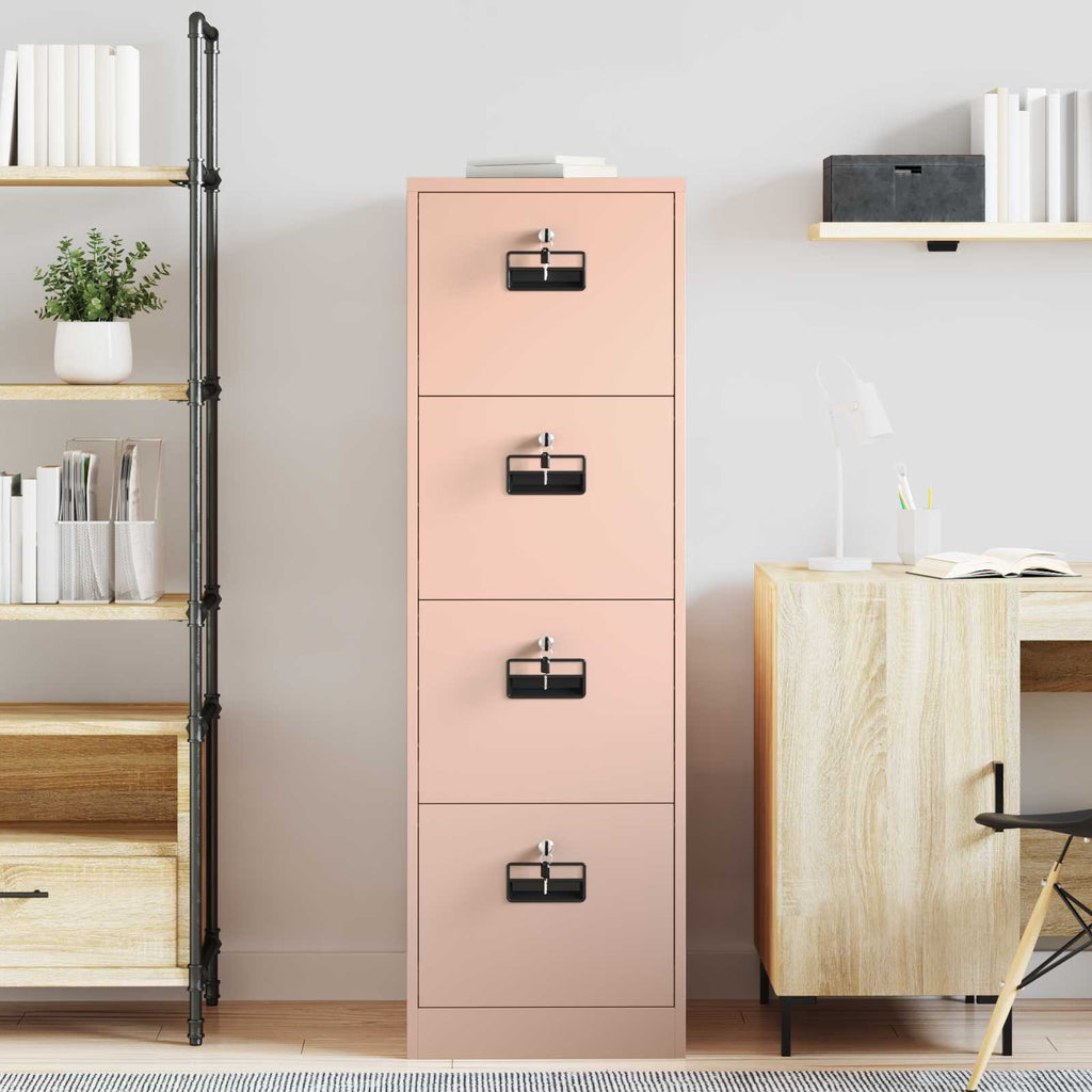 Aktenschrank 2 pcs Rosa 44 x 50 x 139 cm Kaltgewalzter Stahl