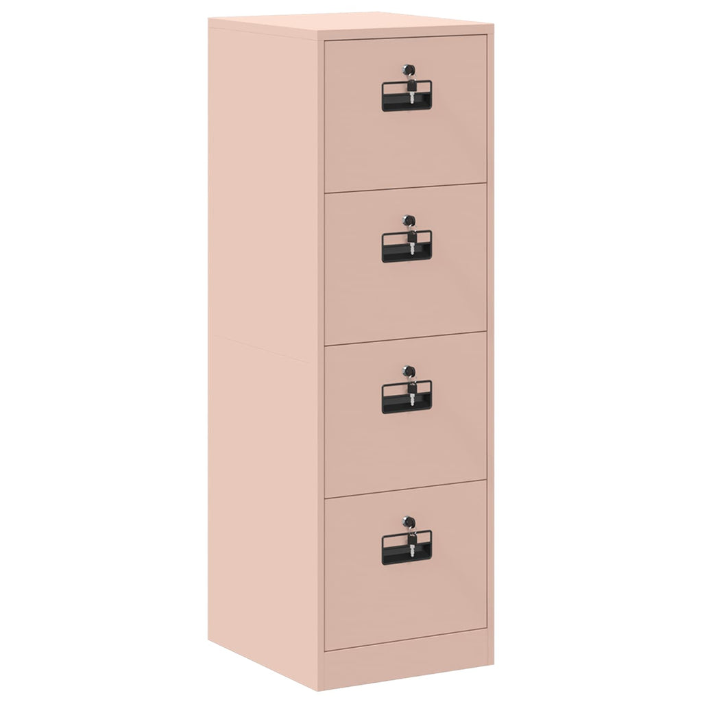 Aktenschrank 2 pcs Rosa 44 x 50 x 139 cm Kaltgewalzter Stahl