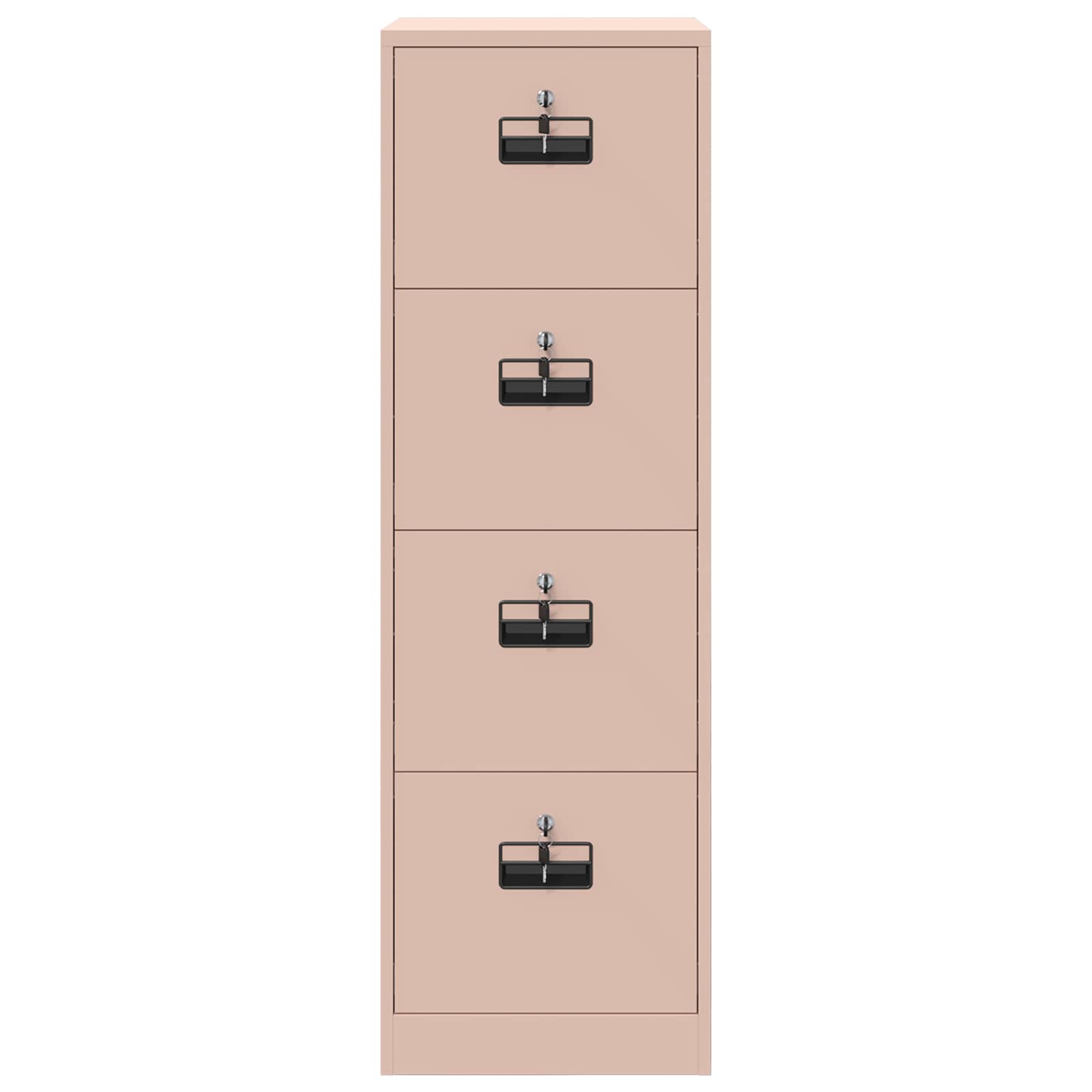 Aktenschrank 2 pcs Rosa 44 x 50 x 139 cm Kaltgewalzter Stahl
