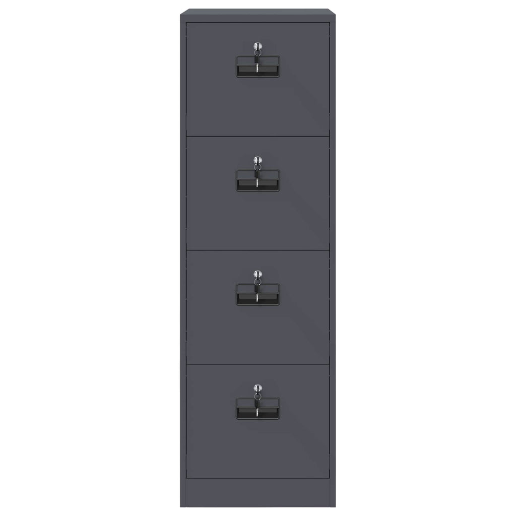 Aktenschrank mit Schubladen 2 pcs Anthrazit 44 x 50 x 139 cm
